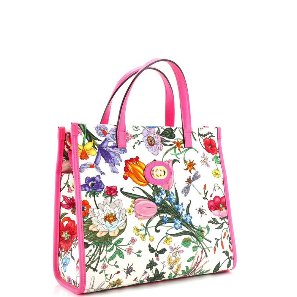 Gucci Convertible Tote Flora Canvas #154848G94B - Picture 3 of 7